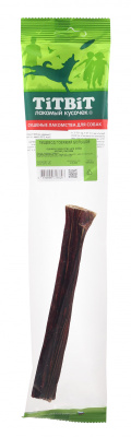 TITBIT Лакомство для собак Пищевод говяжий большой, мягкая упаковка, 15 г