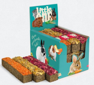 Little One   Палочка из луговых трав с топпингом, ассорти (морковь, календула,роза), 85 г