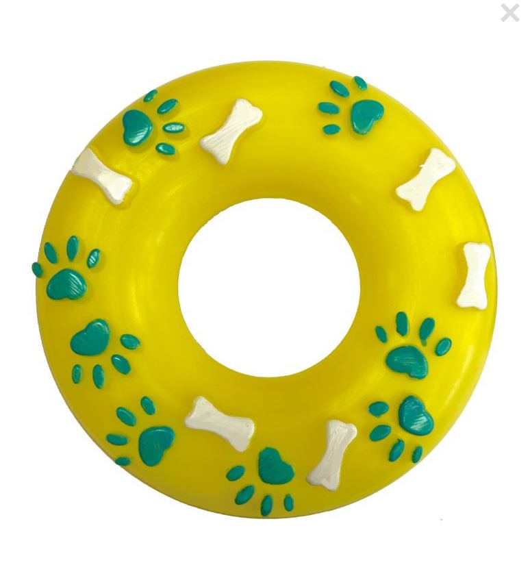 Игрушка ЗООНИК "Бублик с косточками и лапками", 12,5 см