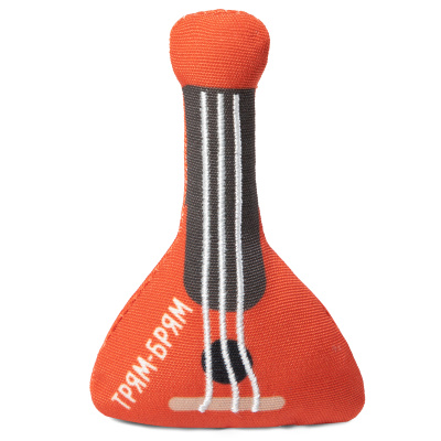 Игрушка  ддя кошек "Балалайка" мягкая, 100мм, Triol Игрушка  ддя кошек "Балалайка" мягкая, 100мм, Triol