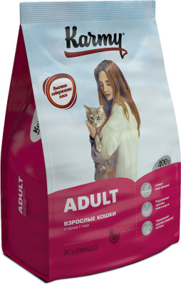 KARMY Adult Курица — 0,4кг + Стикер "Акция Скидка 30%"