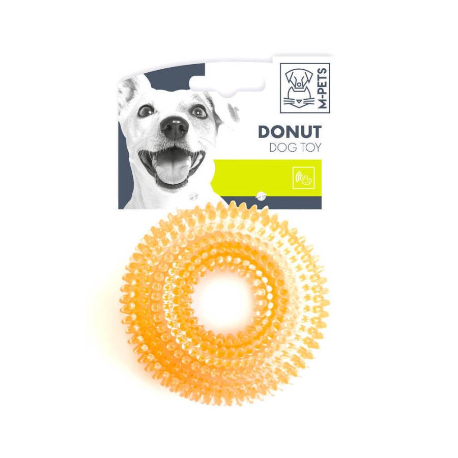 M-PETS Игрушка для щенков кольцо DONUT, 9 см