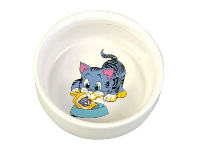 Миска Trixie для кошек керамическая 11см 0.3л