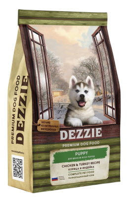 DEZZIE PUPPY для щенков всех пород курица с индейкой 800гр