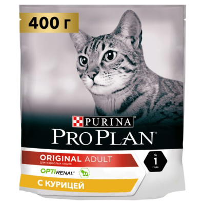 Pro Plan Original сухой корм для кошек для поддержания здоровья почек с курицей 400 г