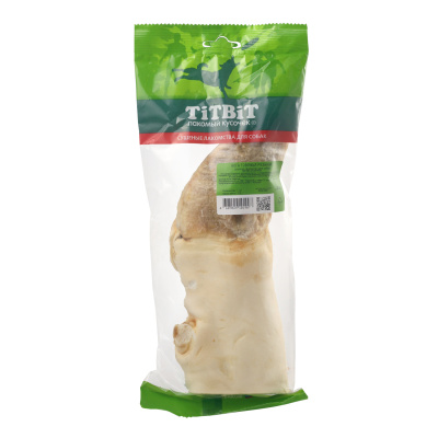 TITBIT Лакомство для собак Нога говяжья резаная АКЦИЯ, мягкая упаковка, 450 гр