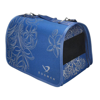 Сумка-переноска "Лира 4" DOGMAN (синяя) 48х29х29 см