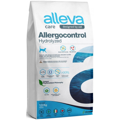 Сухой корм Alleva Care Cat Allergocontrol диета для взрослых кошек при аллергии, пищевой непереносимости и дерматозе, 1,5 кг