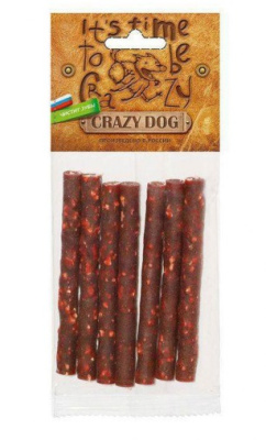 TITBIT CrazyDog Мясная соломка с говядиной для мелких пород собак, 50 гр
