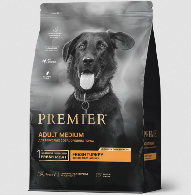 Premier Dog Turkey ADULT Medium       Индейка для собак средних пород 10 кг