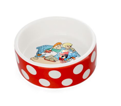 Triol СОЮЗМУЛЬТФИЛЬМ Миска для животных керамическая "Плюшки", 0.3л