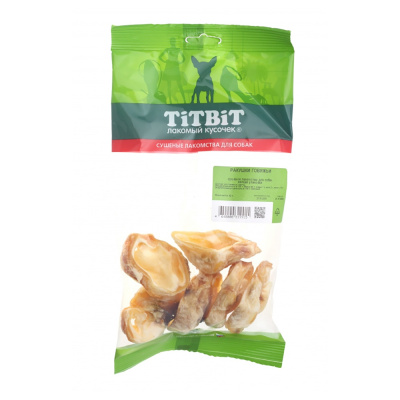 TITBIT Ракушки говяжьи, мягкая упаковка, 62 гр