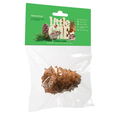 Little One   Лакомство-игрушка Кедровая шишка для грызунов 40гр