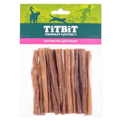 TITBIT Кишки говяжьи для кошек, мягкая упаковка, 32 гр