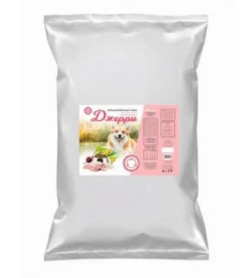 Джерри Сухой корм для щенков и собак мелких пород Индейка и рис 10 кг