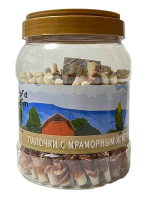 NORD FARM Лакомство для собак Палочки с мраморным ягненком - 700 гр