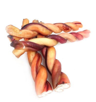 Лакомство Lucky Animals Корень бычий КОСИЧКА для всех пород собак, 24-27 см