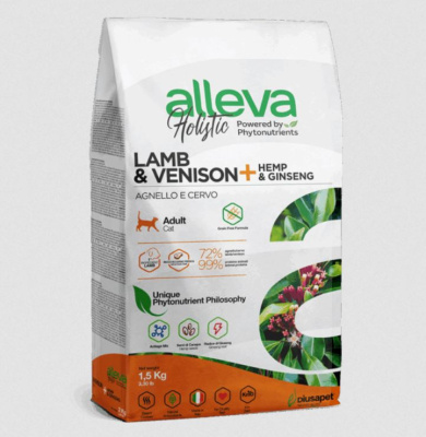 Сухой корм Alleva Holistic Cat Adult Lamb And Venison для взрослых кошек 1,5 кг