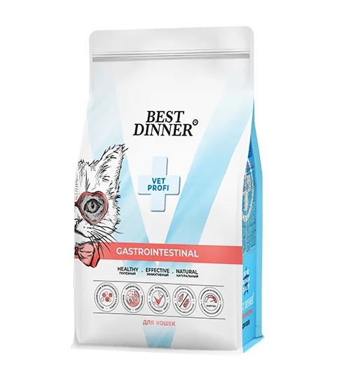 Best Dinner Vet Profi Gastrointestinal Cухой диетический корм для кошек при нарушениях пищеварения, 1.5кг