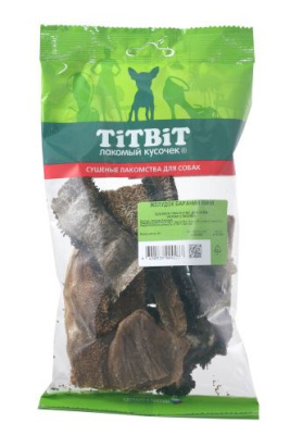 TITBIT Лакомство для собак.  Желудок бараний мини, мягкая упаковка, 40г