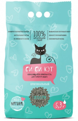Наполнитель СиСиКэт комкующийся Оригинальный 5,3л (3,3 кг)