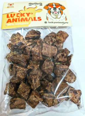 Лакомство Lucky Animals Легкое говяжье темное для всех пород собак, 50 гр