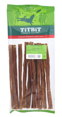 TITBIT Лакомство для собак Кишки говяжьи XXL, мягкая упаковка, 60 г
