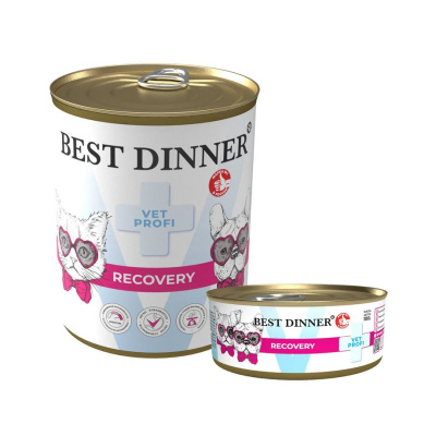 Best Dinner Vet Profi Recovery Диетические консервы для собак и кошек - 100 гр