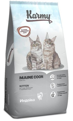 Karmy Maine Coon Kitten Сухой корм для беременных и кормящих кошек и котят в возрасте до 1 года 10кг