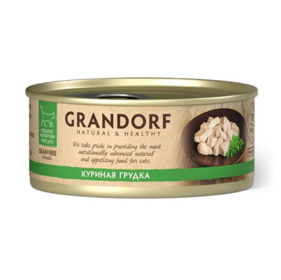 Консервы для кошек GRANDORF  Куриная грудка в желе, 70 гр Консервы для кошек GRANDORF  Куриная грудка в желе, 70 гр
