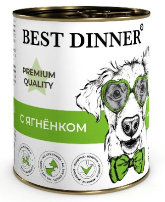 Best Dinner для собак и щенков  Premium №1 ягненок 340г