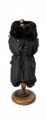 Зимний комбинезон Royal Pet "Классика" черный S мальчик, спинка 25см, об.гр. 42см, об.ш. 32см