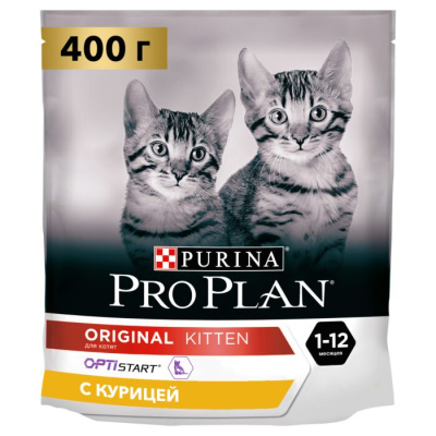 Pro Plan Original сухой корм для котят с курицей 400 г