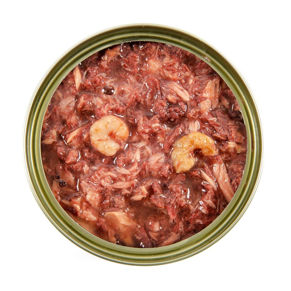 ELITECAT Консервы  дополнительного питания для взрослых кошек и котят "Тунец с креветкой" сочные кусочки 85г