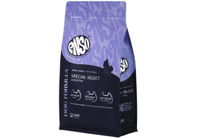 ENSO Dog Formula Special select сухой корм для взрослых собак мелких и миниатюрных пород со свежим ягненком с добавлением томата, 400 гр