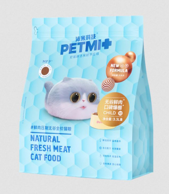 PETMI KITTEN для котят с креветками и мясными кусочками 7.71 кг