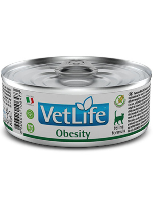 Farmina Vet Life Cat Obesity влажный корм для кошек при ожирении, в консервах - 85 г