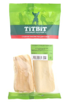 TITBIT. Лакомство для собак. Сэндвич с рубцом говяжим,  мягкая упаковка, 73 г.