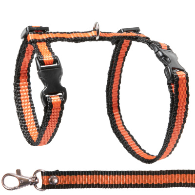 Комплект шлейка и поводок для кошек "Мегаполис", 400*300*85мм, 10*1500мм