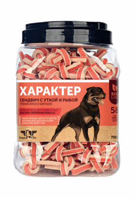 ГРИН КЬЮЗИН Лакомство для собак ХАРАКТЕР Узелки на память 750 гр