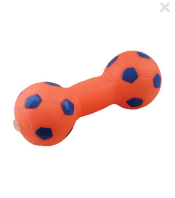 Игрушка для собак ЗООНИК "Гантель футбольная", 205 мм