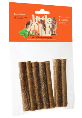 Little One Лакомство Ветви орешника для всех видов грызунов 80гр