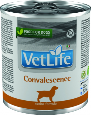 Консервы FARMINA VETLIFE NATURAL DIET DOG CONVALESCENCE для взрослых собак всех пород с курицей и рыбой диета при выздоровлении и в послеоперационный период - 300 гр