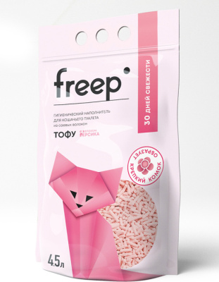 Freep Наполнитель тофу 4,5 л Персик