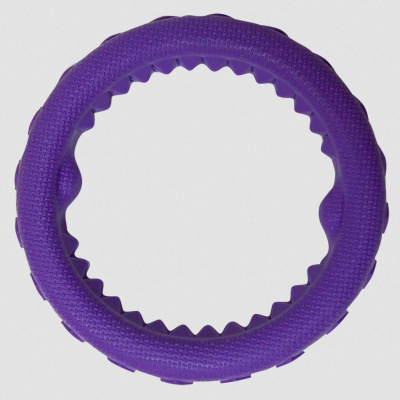 Игрушка для собак Зооник "Кольцо плавающее" среднее 17 см, фиолетовое