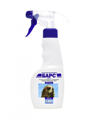 Барс спрей инсектоакарицидный для собак, 200 мл