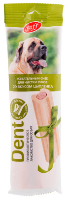 ЛакомствоTITBIT Жевательный снек DENT со вкусом цыпленка для собак крупных пород, 95 гр