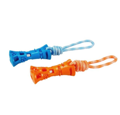 Игрушка для собак Dogman Кость "Лего" на канате 35 см