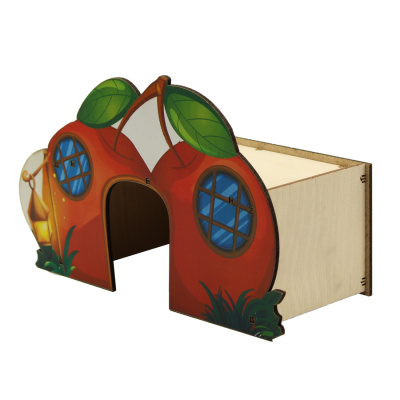 Домик GOSi Сказочный для грызуна "ВИШЕНКИ", размер М