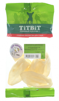 TITBIT Лакомство для собак Ухо кроличье, мягкая упаковка, 15 г